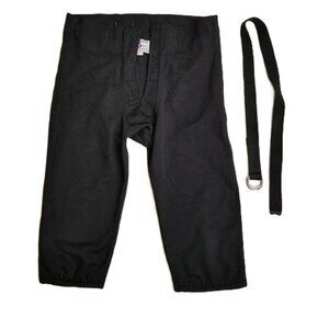 Teamwork Athletic Youth Football Practice Pants Black Belt USA Made Size M